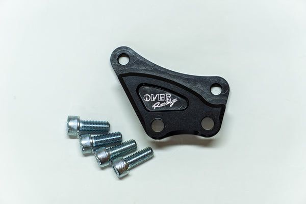 OVER Racing Front Caliper Bracket for Brembo 4-Piston Caliper Black YZF-R25(19-) | 83-351-11B image 5