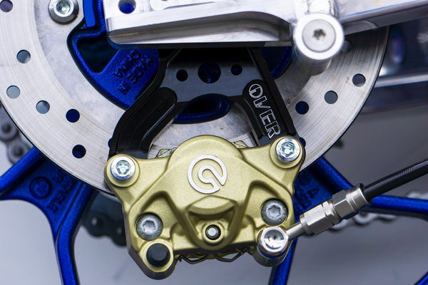 OVER Racing Rear Caliper Bracket for Brembo 2-Piston Caliper Black YZF-R25(19-21)/R3(19-21) | 83-351-21B image 4