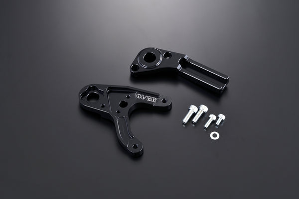 OVER Racing Rear Caliper Bracket for Brembo 2-Piston Caliper Black YZF-R25(19-21)/R3(19-21) | 83-351-21B image 6