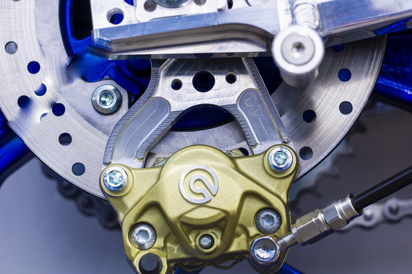 OVER Racing Rear Caliper Bracket for Brembo 2-Piston Caliper Silver YZF-R25(19-21)/R3(19-21) | 83-351-21 image 2