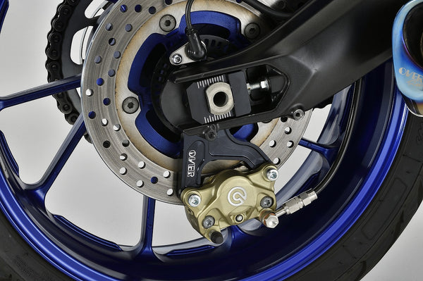 OVER Racing Rear Caliper Bracket for Brembo 2-Piston Caliper Black MT-09(17-)/MT-09TRACER(17-)/XSR900(18-) | 83-451-21B image 1