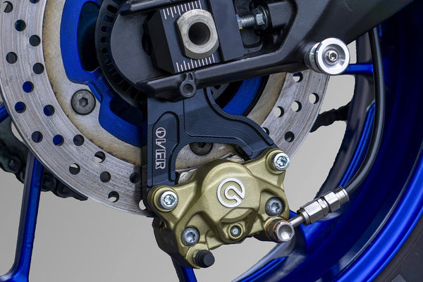 OVER Racing Rear Caliper Bracket for Brembo 2-Piston Caliper Black MT-09(17-)/MT-09TRACER(17-)/XSR900(18-) | 83-451-21B image 3