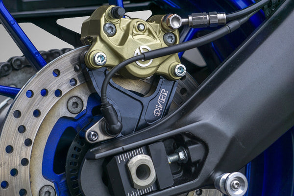 OVER Racing Rear Caliper Bracket for Brembo 2-Piston Caliper Black MT-09(17-)/MT-09TRACER(17-)/XSR900(18-) | 83-451-21B image 6