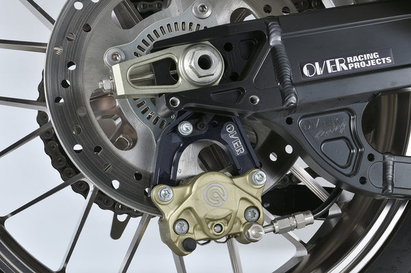 OVER Racing Rear Caliper Bracket for Brembo 2-Piston Caliper Black Z900RS | 83-71-21B image 1