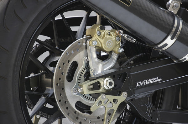 OVER Racing Rear Caliper Bracket for Brembo 2-Piston Caliper Silver Z900RS | 83-71-21 image 3