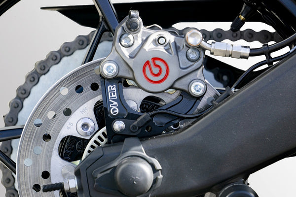 OVER Racing Rear Caliper Bracket for Brembo 2-Piston Caliper Black Ninja ZX-25R/SE/25RR | 83-86-21B image 2