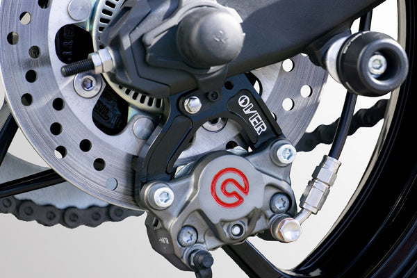 OVER Racing Rear Caliper Bracket for Brembo 2-Piston Caliper Black Ninja ZX-25R/SE/25RR | 83-86-21B image 4