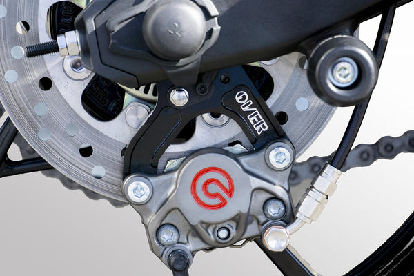 OVER Racing Rear Caliper Bracket for Brembo 2-Piston Caliper Black Ninja ZX-25R/SE/25RR | 83-86-21B image 5