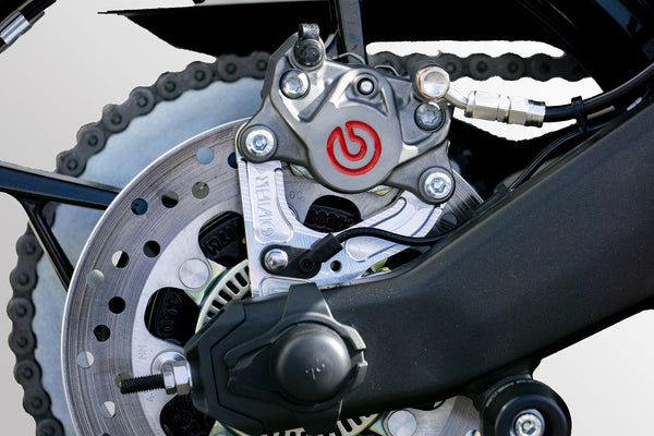 OVER Racing Rear Caliper Bracket for Brembo 2-Piston Caliper Silver Ninja ZX-25R/SE/25RR | 83-86-21 image 2