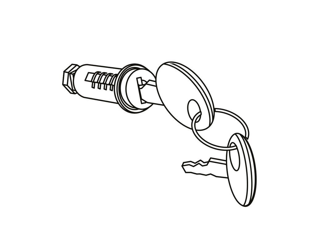 SHAD Lock Cylinder Replacement (Red) – 201896R