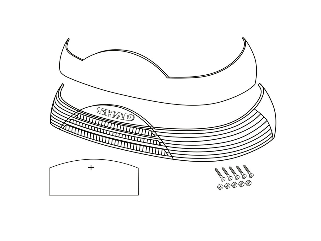 SHAD Sh46 Reflector Black Red – D1B465CAR