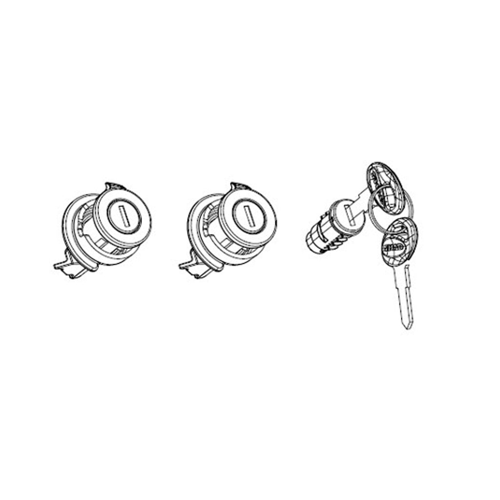 SHAD KEY KIT + 3 RED-KEY CYLINDERS – 203134R1