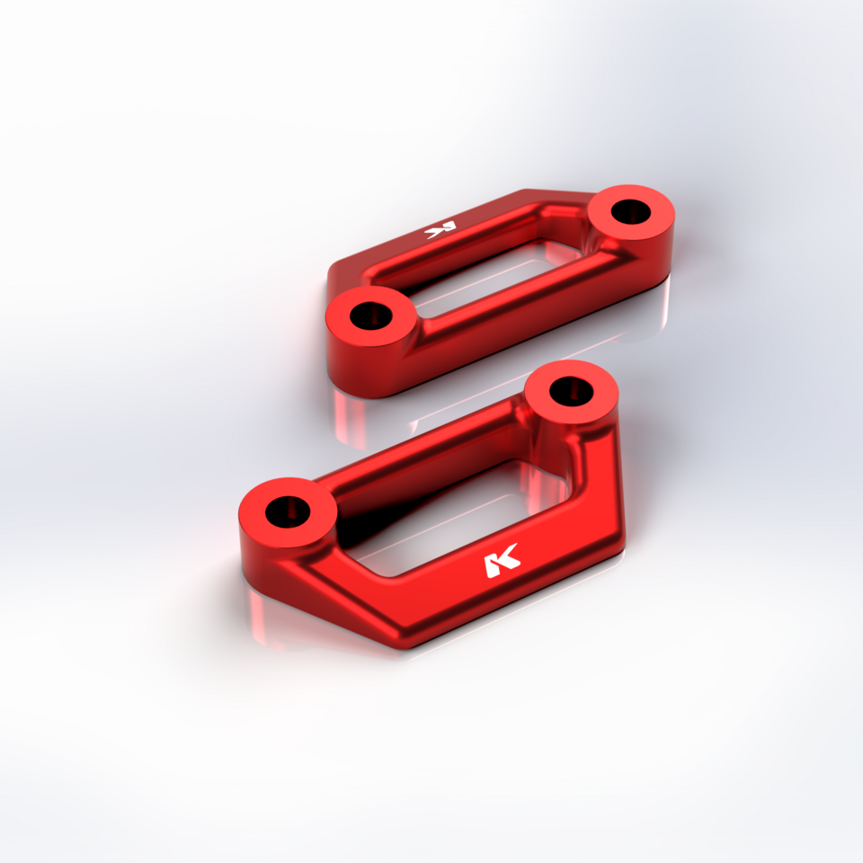 KBIKE Replacement plates passenger footrests TSV1