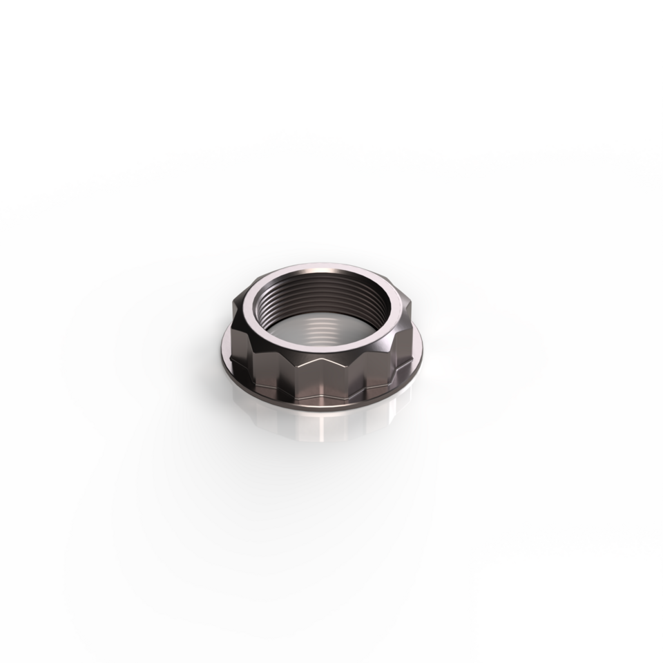 KBIKE Rear wheel nut M30x1.5 in Titanium DM30x1.5TIT