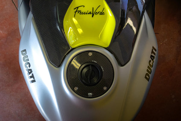 CNC RACING | Fuel tank cap - flange CARBON FIBER