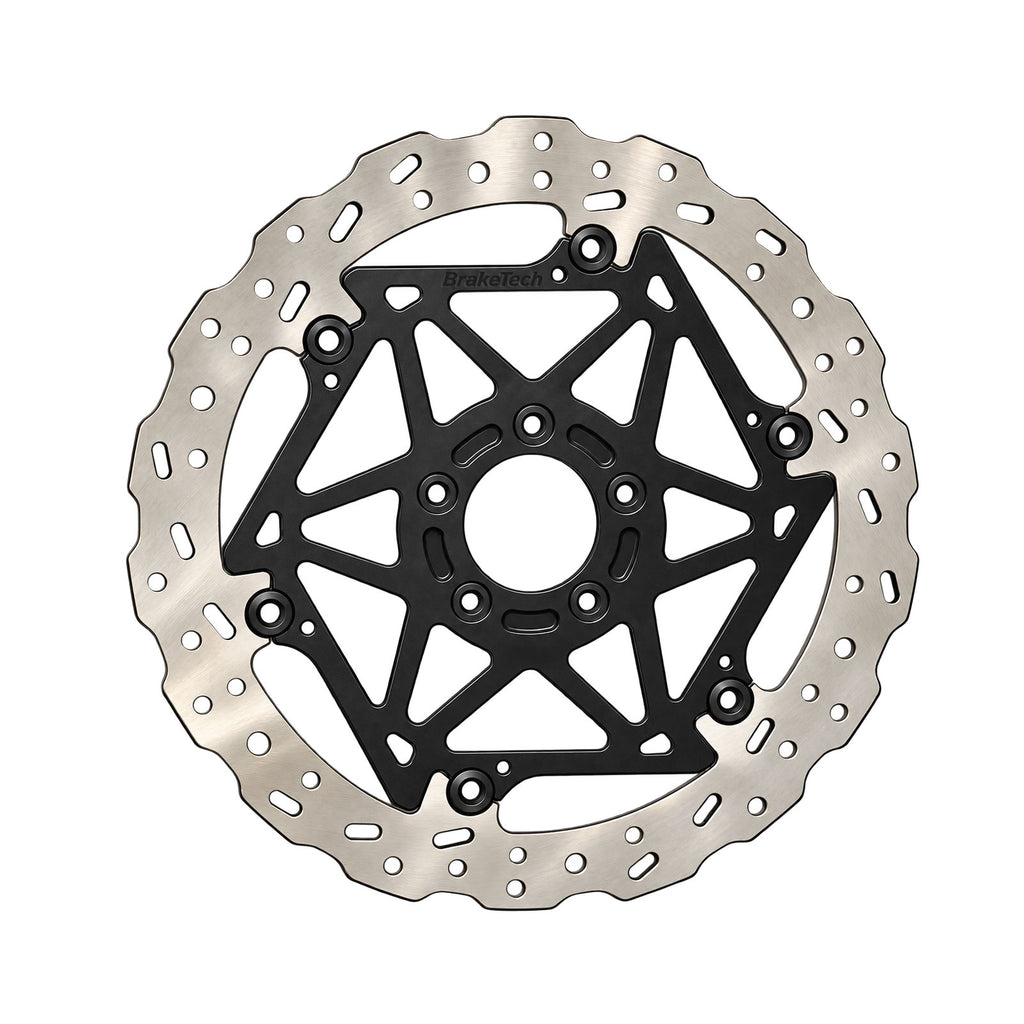 BrakeTech 320mm x 5mm Harley-Davidson Pan American 1250 (21-26) Cobra SS Hub Mount RH Brake Rotor - BTHD-32.SR