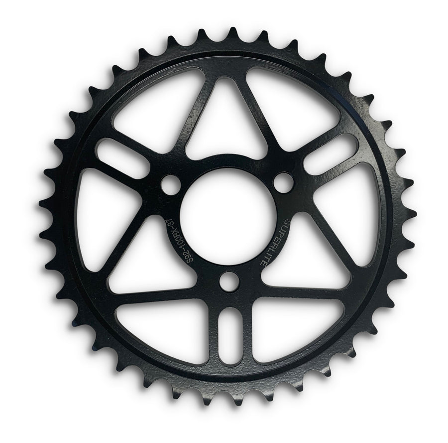Superlite 420 Pitch - RSX Series Black Steel Rear Ohvale Sprocket - SKU# 92100RX