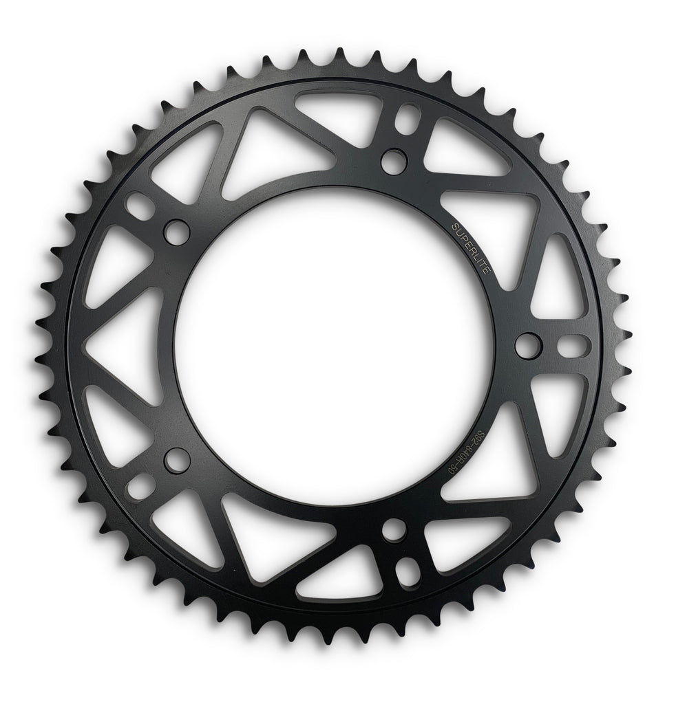 Superlite 525 Pitch - RSX Series Black Steel Rear Indian Sprocket - SKU# 92840RX