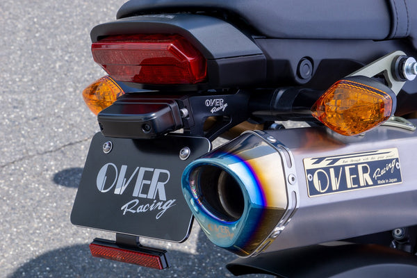 OVER Racing OVER Racing Display License Plate Black(for Mini Bikes) | 95-97-01 image 2