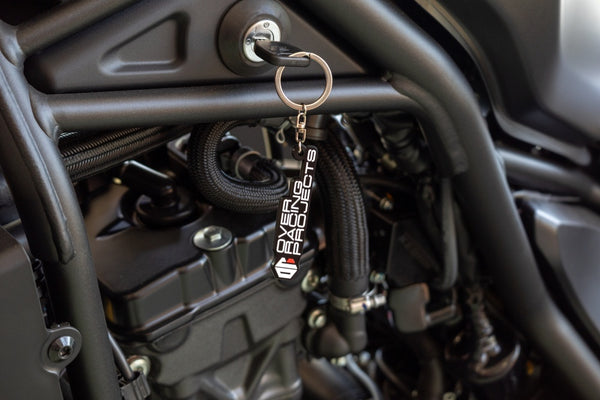 OVER Racing Rubber Keychain OR Hexagon Logo | 95-98-02 image 2