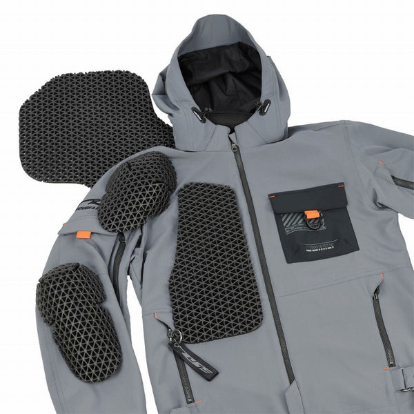 OVER Racing Air-Through Softshell Hoodie FP ALL Black LL Size OVER/Rough & Road | 95-99-551LL image 5