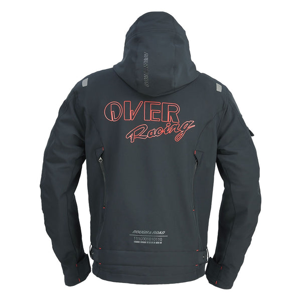OVER Racing Air-Through Softshell Hoodie FP Black L Size OVER/Rough & Road | 95-99-55L image 2