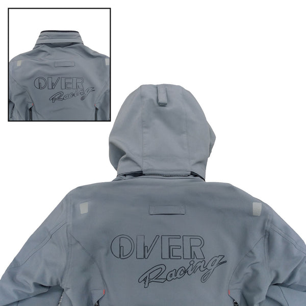 OVER Racing Air-Through Softshell Hoodie FP GRAY L Size OVER/Rough & Road | 95-99-56L image 3