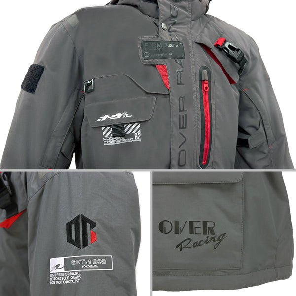 OVER Racing Water-Shield Command Jacket Gray M | 95-99-59M image 3