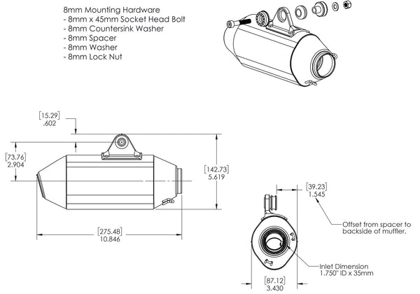 BUILDER SERIES RS-2 MINI MUFFLER KIT