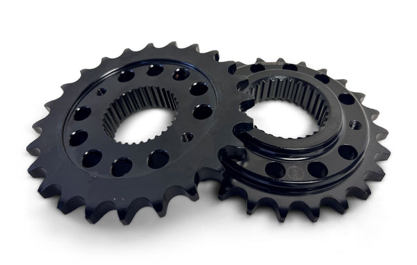 Superlite 530 Pitch - Six Speed V-Twin 0.500 Offset XD Series Chromoly Steel Drilled Front Sprocket - SKU# 99303R