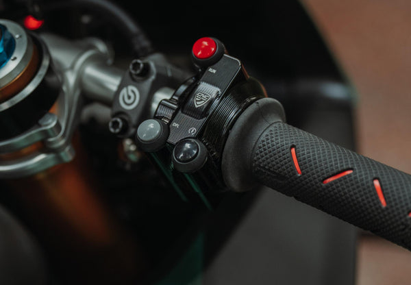 CNC RACING | Right handlebar switch on throttle control unit cover Ducati Panigale V4