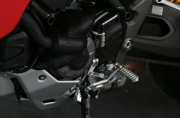 AELLA Adjustable Adjustable Rearset Kit for Multistrada1260 / anodized (no color/ black) AE-10090PO