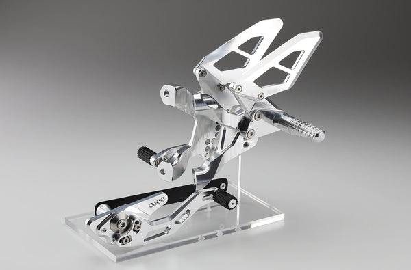 AELLA Adjustable Rearset Kit for "STREET" BMW S1000RR 2019- Machined Finish/ Special anodized colors AE-10091PO