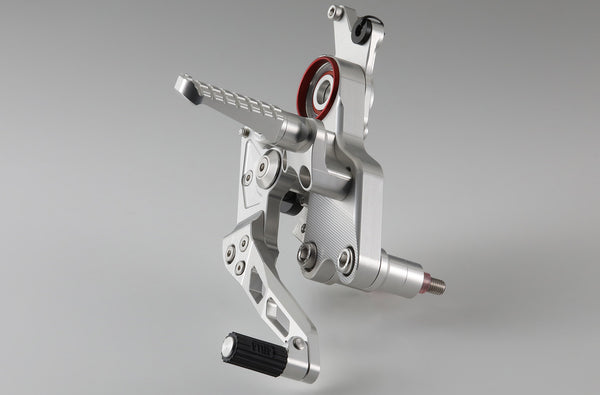 AELLA Adjustable Rearset Kit (Hypermotard 950) White/Black AE-10094