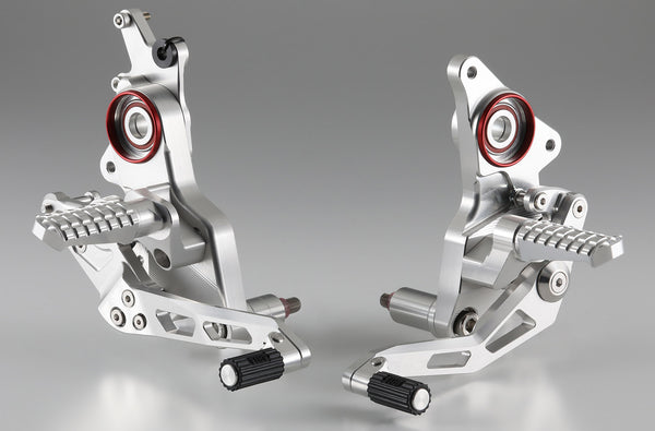 AELLA Adjustable Rearset Kit (Hypermotard 950) White/Black AE-10094
