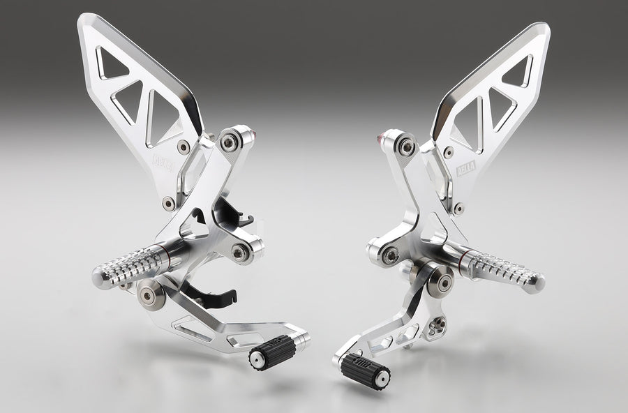 AELLA Adjustable Rearset Kit: Machined Finish/ Special anodized colors（Kawasaki NINJA1000SX） AE-10097-PO