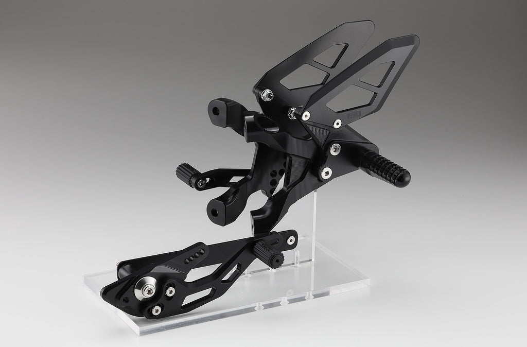 AELLA Adjustable Rearset Kit (S1000R '21~): White/Black AE-10098