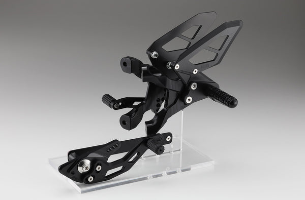 AELLA Adjustable Rearset Kit (S1000R '21~): White/Black AE-10098