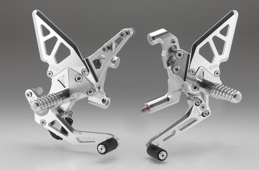 AELLA Adjustable Rearset Kit (StreetFighter V2) Polish/Spacial anodized AE-10104-PO