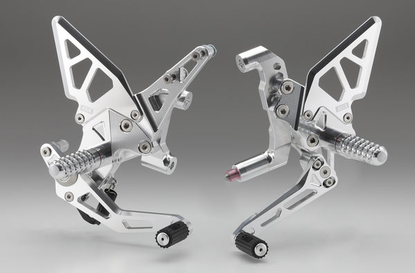 AELLA Adjustable Rearset Kit (StreetFighter V2) Polish/Spacial anodized AE-10104-PO