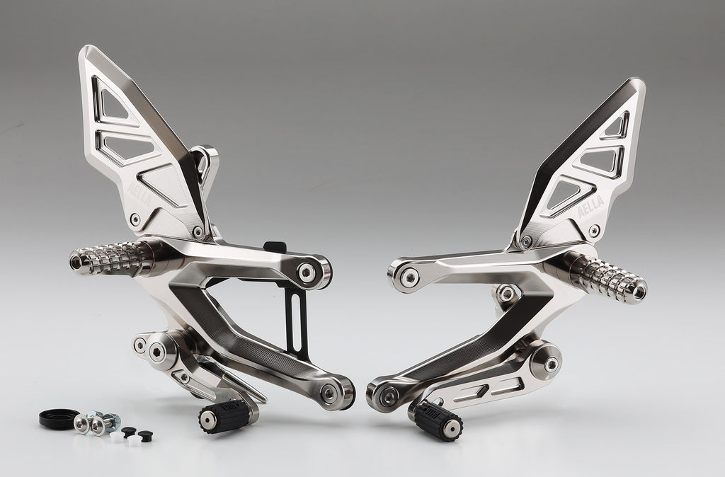 AELLA Adjustable Adjustable Adjustable Rearset Kit（DUCATI Panigale V4 7G) nickel coat AE-10109-Ni