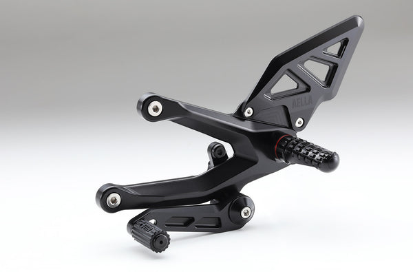 AELLA Adjustable Rearset Kit（DUCATI Panigale V4 7G) WHITE/BLACK AE-10109
