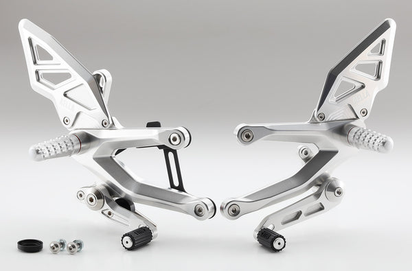 AELLA Adjustable Adjustable Adjustable Rearset Kit（DUCATI Panigale V4 7G) WHITE/BLACK AE-10109