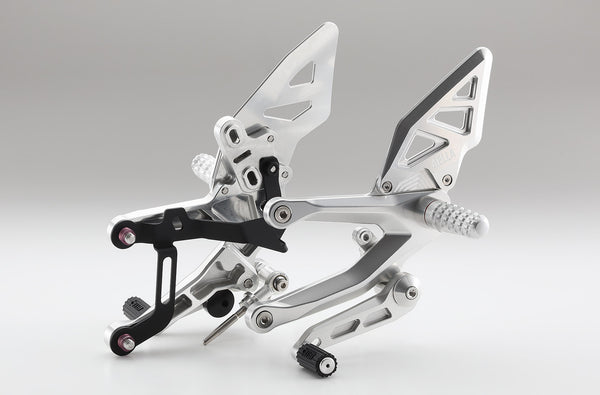AELLA Adjustable Rearset Kit（DUCATI Panigale V4 7G) WHITE/BLACK AE-10109