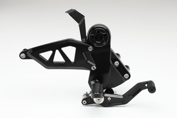AELLA Adjustable Rearset Kit（DUCATI DIAVEL V4) BLACK AE-10111