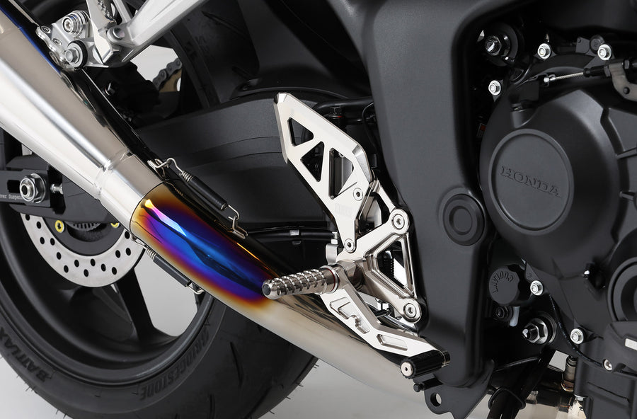 AELLA Adjustable Rearset Kit :Machined Finish/ Special anodized colors（HONDA CB1000F)nickel coat AE-10113-Ni