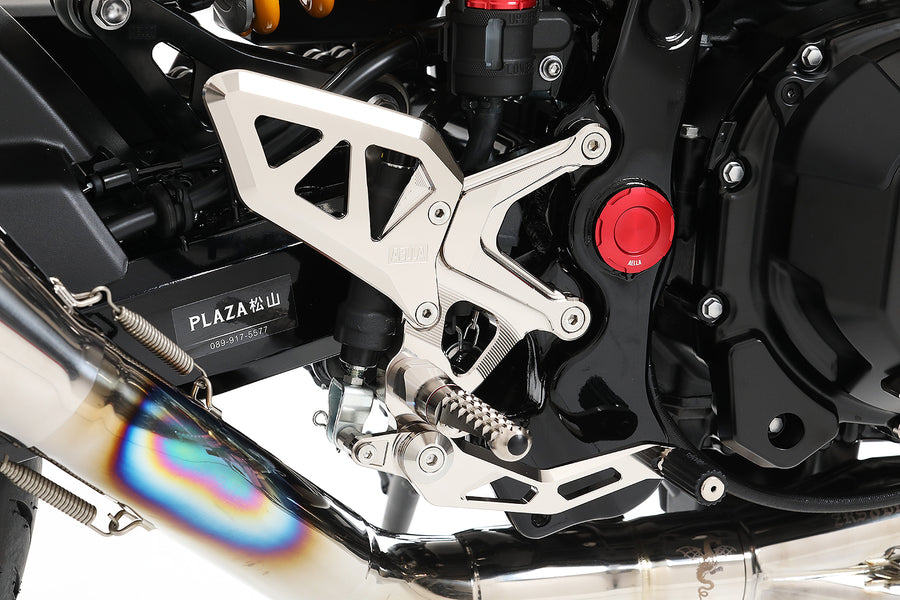 AELLA Adjustable Rearset Kit: Machined Finish/ Special anodized colors (kawasaki Z900RS 26-) AE-10114-PO