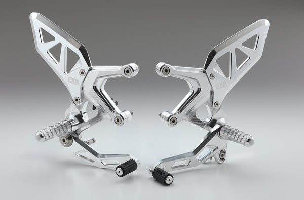 AELLA Adjustable Rearset Kit: Machined Finish/ Special anodized colors (kawasaki Z900RS 26-) AE-10114-PO