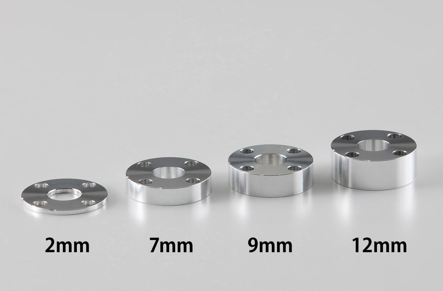AELLA Height adjustment spacer for machined aluminum variable handlebars (new type/round hole) for 1 vehicle AE-27000-OP-NEW