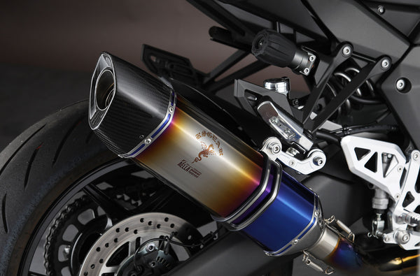 AELLA (2BL Vehicle inspection compliant) Real spec muffler (Kawasaki ninja1000SX) Titanium gradation AE-42025SC